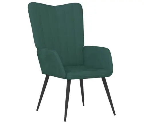 Atpūtas Krēsls, Tumši Zaļš Samts Vidaxl