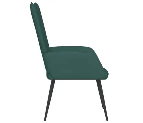 Atpūtas Krēsls, Tumši Zaļš Samts Vidaxl