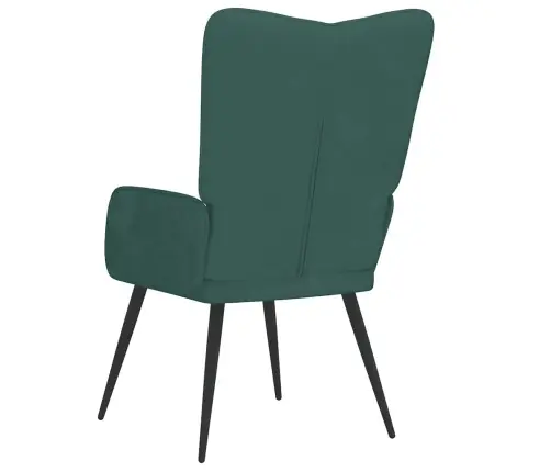 Atpūtas Krēsls, Tumši Zaļš Samts Vidaxl