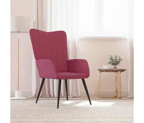 Atpūtas Krēsls, Vīnsarkans Samts Vidaxl