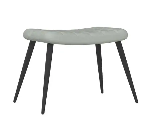 Atpūtas Krēsls Ar Kāju Balstu, Gaiši Pelēks Samts Vidaxl