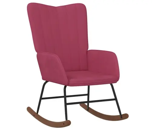 Šūpuļkrēsls, Vīnsarkans Samts Vidaxl Šūpuļkrēsls, Vīnsarkans Samts Vidaxl