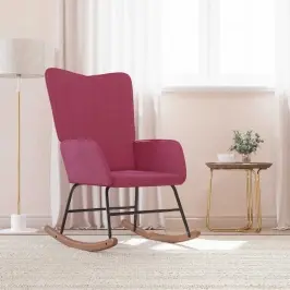 Šūpuļkrēsls, Vīnsarkans Samts Vidaxl