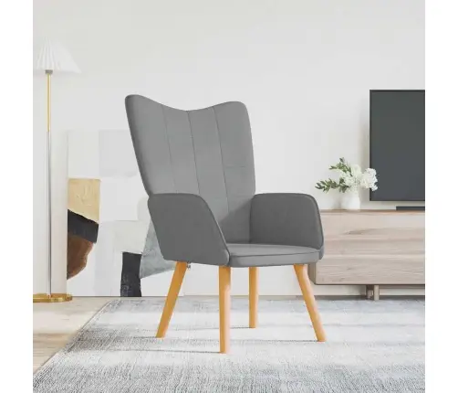 Atpūtas Krēsls, Gaiši Pelēks Audums Vidaxl Atpūtas Krēsls, Gaiši Pelēks Audums Vidaxl