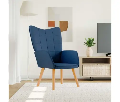 Atpūtas Krēsls, Zils Audums Vidaxl