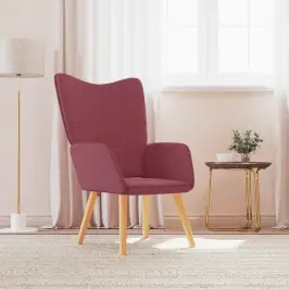 Atpūtas Krēsls, Vīnsarkans Audums Vidaxl