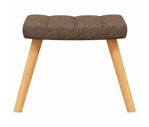 Atpūtas Krēsls Ar Kāju Balstu, Brūns Audums Vidaxl