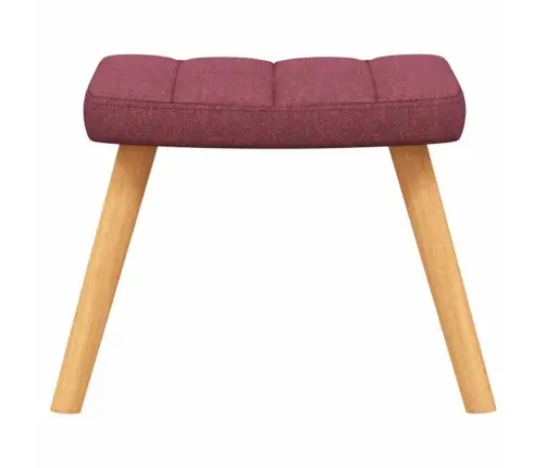 Atpūtas Krēsls Ar Kāju Balstu, Vīnsarkans Audums Vidaxl