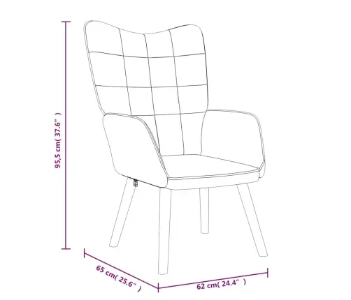 Atpūtas Krēsls Ar Kāju Balstu, Vīnsarkans Audums Vidaxl