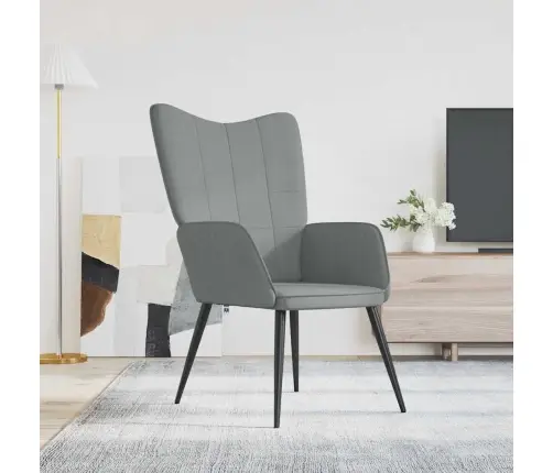 Poilsio Kėdė, Šviesiai Pilkos Spalvos, Audinys