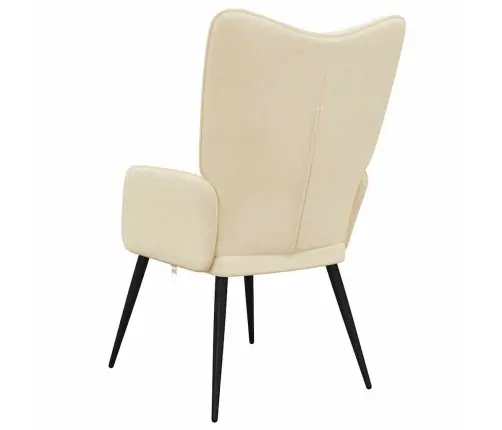 Atpūtas Krēsls, Krēmkrāsas Audums Vidaxl