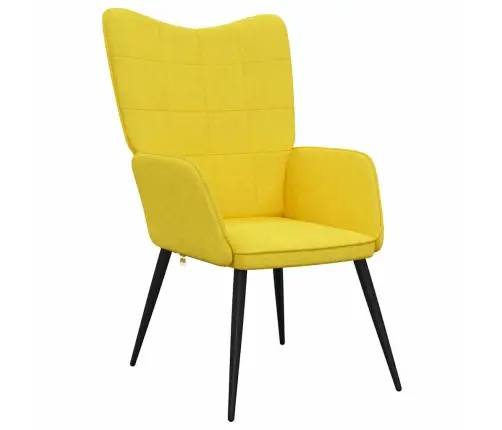 Atpūtas Krēsls, Sinepju Dzeltens Audums Vidaxl
