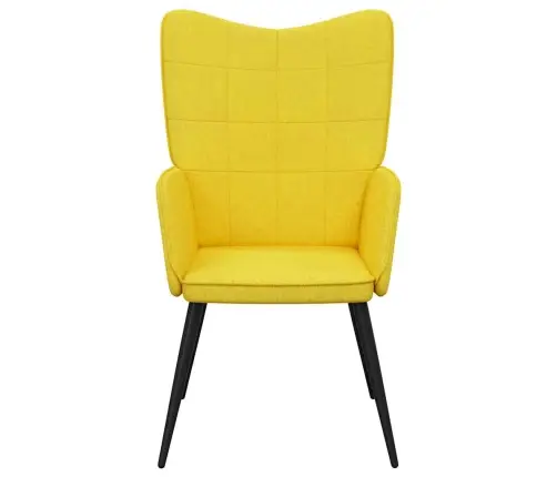 Atpūtas Krēsls, Sinepju Dzeltens Audums Vidaxl