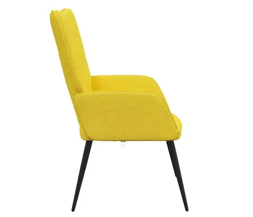 Atpūtas Krēsls, Sinepju Dzeltens Audums Vidaxl