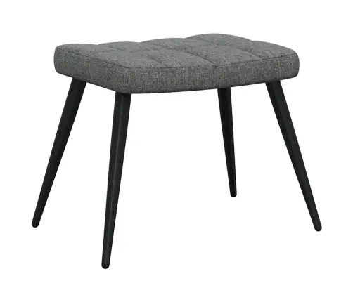 Atpūtas Krēsls Ar Kāju Balstu, Tumši Pelēks Audums Vidaxl