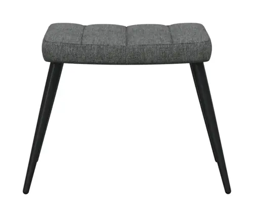 Atpūtas Krēsls Ar Kāju Balstu, Tumši Pelēks Audums Vidaxl