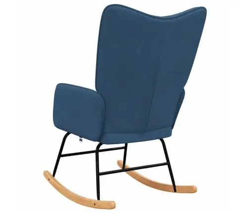 Šūpuļkrēsls, Zils Audums Vidaxl