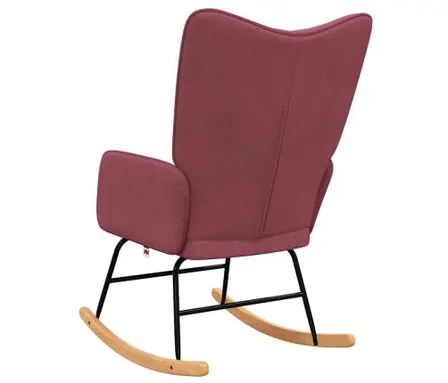Šūpuļkrēsls, Vīnsarkans Audums Vidaxl