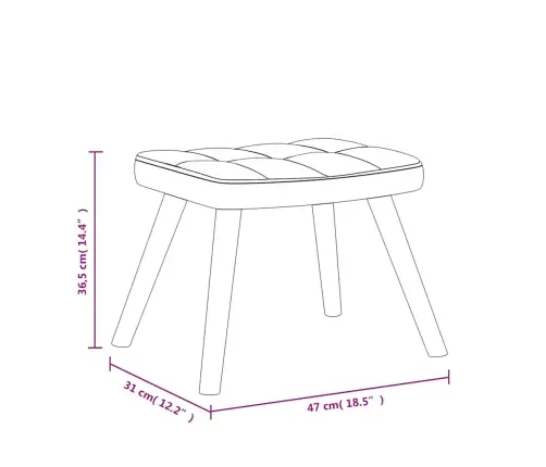 Supama Kėdė Su Pakoja, Raudonojo Vyno Spalvos, Audinys