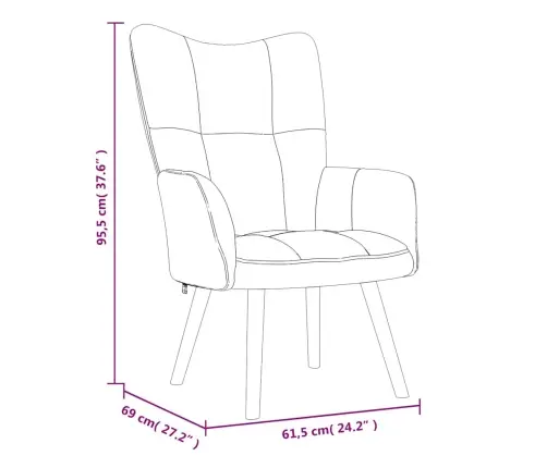 Atpūtas Krēsls, Rozā Samts Vidaxl