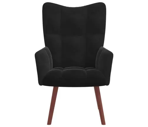 Atpūtas Krēsls, Melns Samts Vidaxl