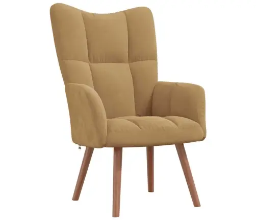 Atpūtas Krēsls, Brūns Samts Vidaxl