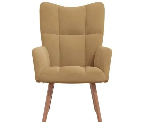Atpūtas Krēsls, Brūns Samts Vidaxl