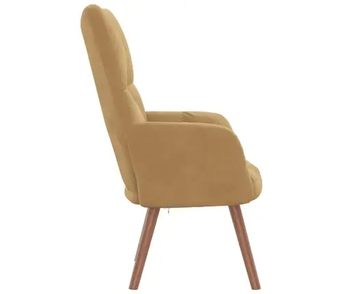 Atpūtas Krēsls, Brūns Samts Vidaxl