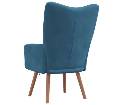Atpūtas Krēsls, Zils Samts Vidaxl