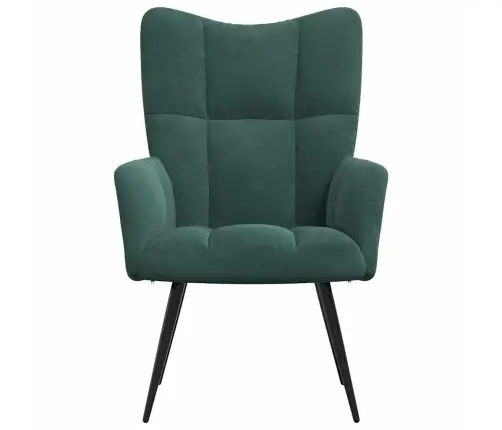Atpūtas Krēsls, Tumši Zaļš Samts Vidaxl