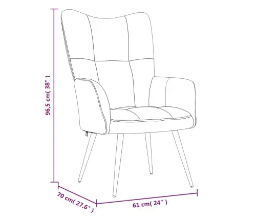Atpūtas Krēsls, Tumši Zaļš Samts Vidaxl