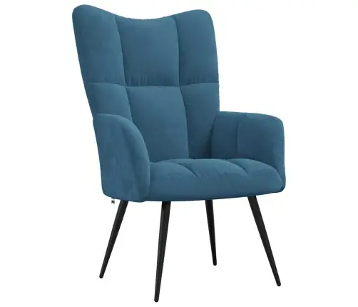 Atpūtas Krēsls, Zils Samts Vidaxl