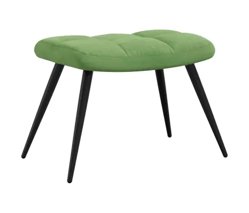 Atpūtas Krēsls Ar Kāju Balstu, Gaiši Zaļš Samts Vidaxl