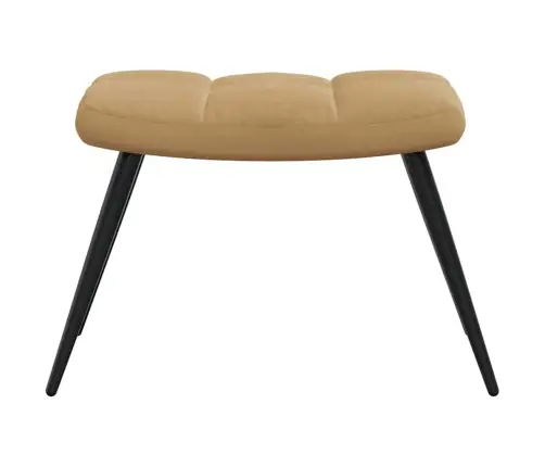 Atpūtas Krēsls Ar Kāju Balstu, Brūns Samts Vidaxl