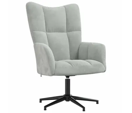 Atpūtas Krēsls, Gaiši Pelēks Samts Vidaxl