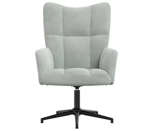 Atpūtas Krēsls, Gaiši Pelēks Samts Vidaxl