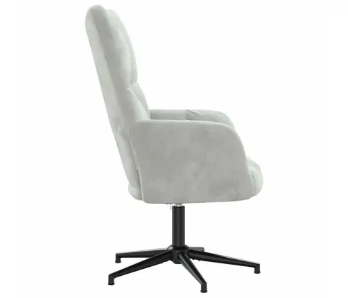 Atpūtas Krēsls, Gaiši Pelēks Samts Vidaxl