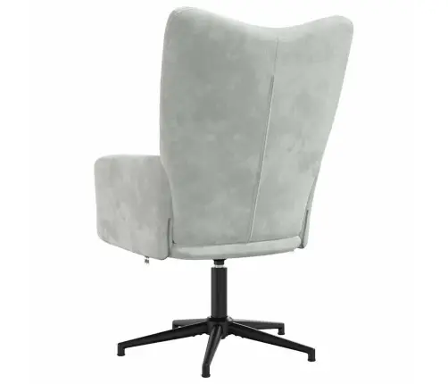Atpūtas Krēsls, Gaiši Pelēks Samts Vidaxl