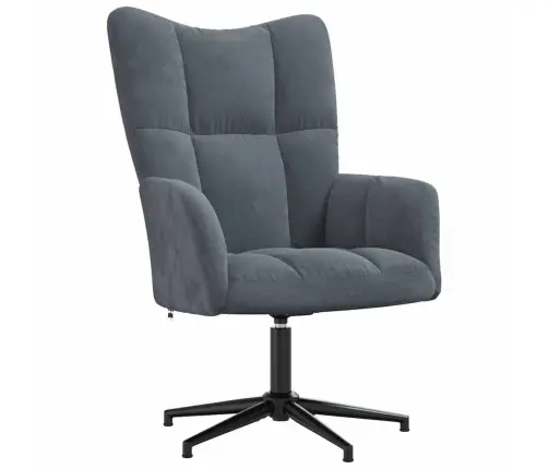 Atpūtas Krēsls, Tumši Pelēks Samts Vidaxl