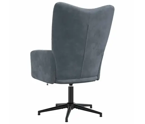 Atpūtas Krēsls, Tumši Pelēks Samts Vidaxl