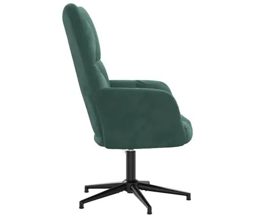 Atpūtas Krēsls, Tumši Zaļš Samts Vidaxl