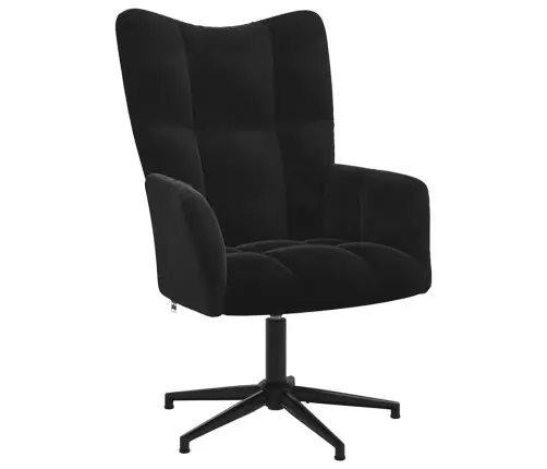 Atpūtas Krēsls, Melns Samts Vidaxl