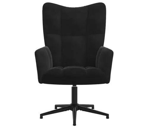 Atpūtas Krēsls, Melns Samts Vidaxl
