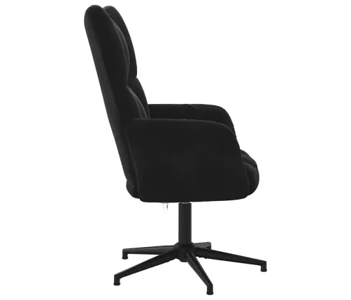 Atpūtas Krēsls, Melns Samts Vidaxl
