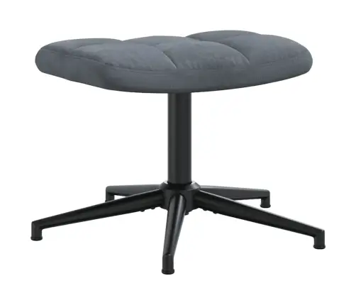 Atpūtas Krēsls Ar Kāju Balstu, Tumši Pelēks Samts Vidaxl