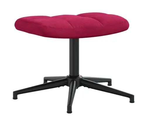 Atpūtas Krēsls Ar Kāju Balstu, Vīnsarkans Samts Vidaxl