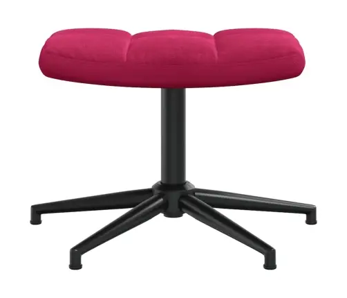 Atpūtas Krēsls Ar Kāju Balstu, Vīnsarkans Samts Vidaxl