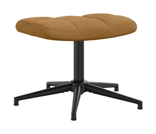 Atpūtas Krēsls Ar Kāju Balstu, Brūns Samts Vidaxl