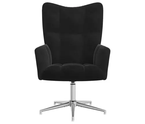 Atpūtas Krēsls, Melns Samts Vidaxl