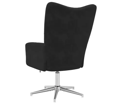 Atpūtas Krēsls, Melns Samts Vidaxl